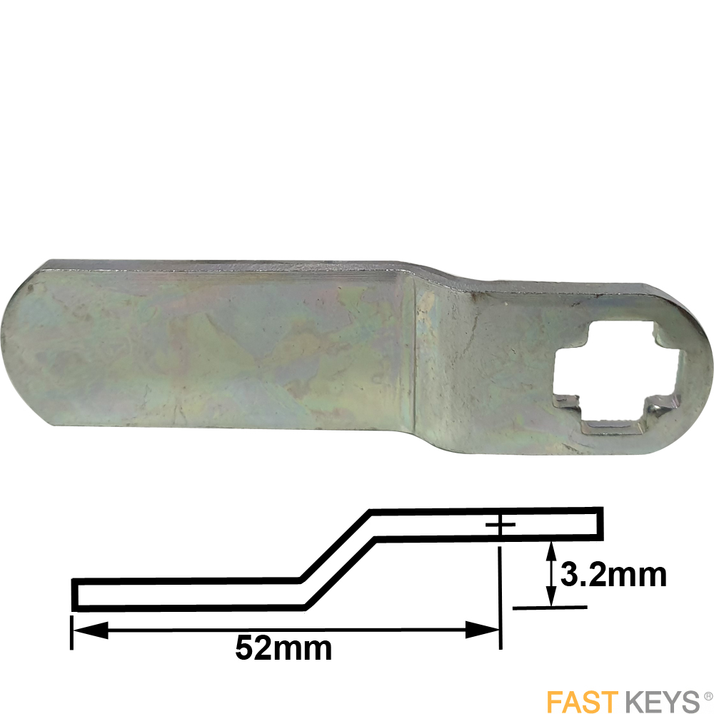 CAM121 L&F cranked cam - 52mm with 3.2mm crank