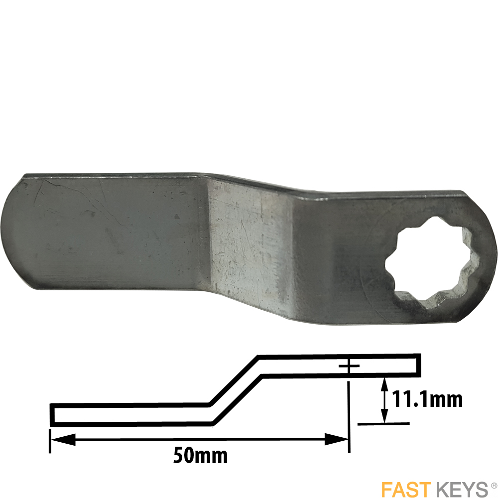 Cam15 L&F cranked cam A= 11.1mm B= 50mm