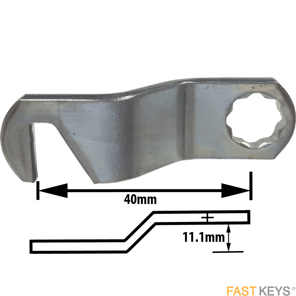 Cam20 L&F cranked hook cam A= 11.1mm B= 40mm