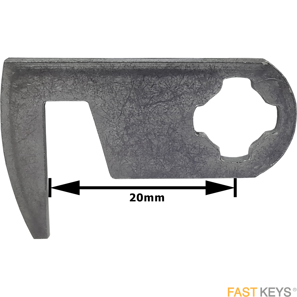 Cam26 L&F Mini hooked cam B= 20mm