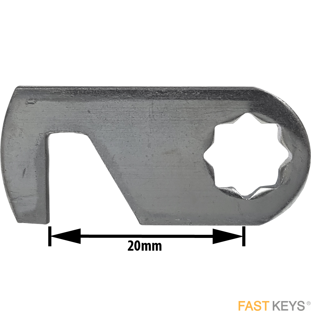 Cam33 L&F hooked cam B= 20mm