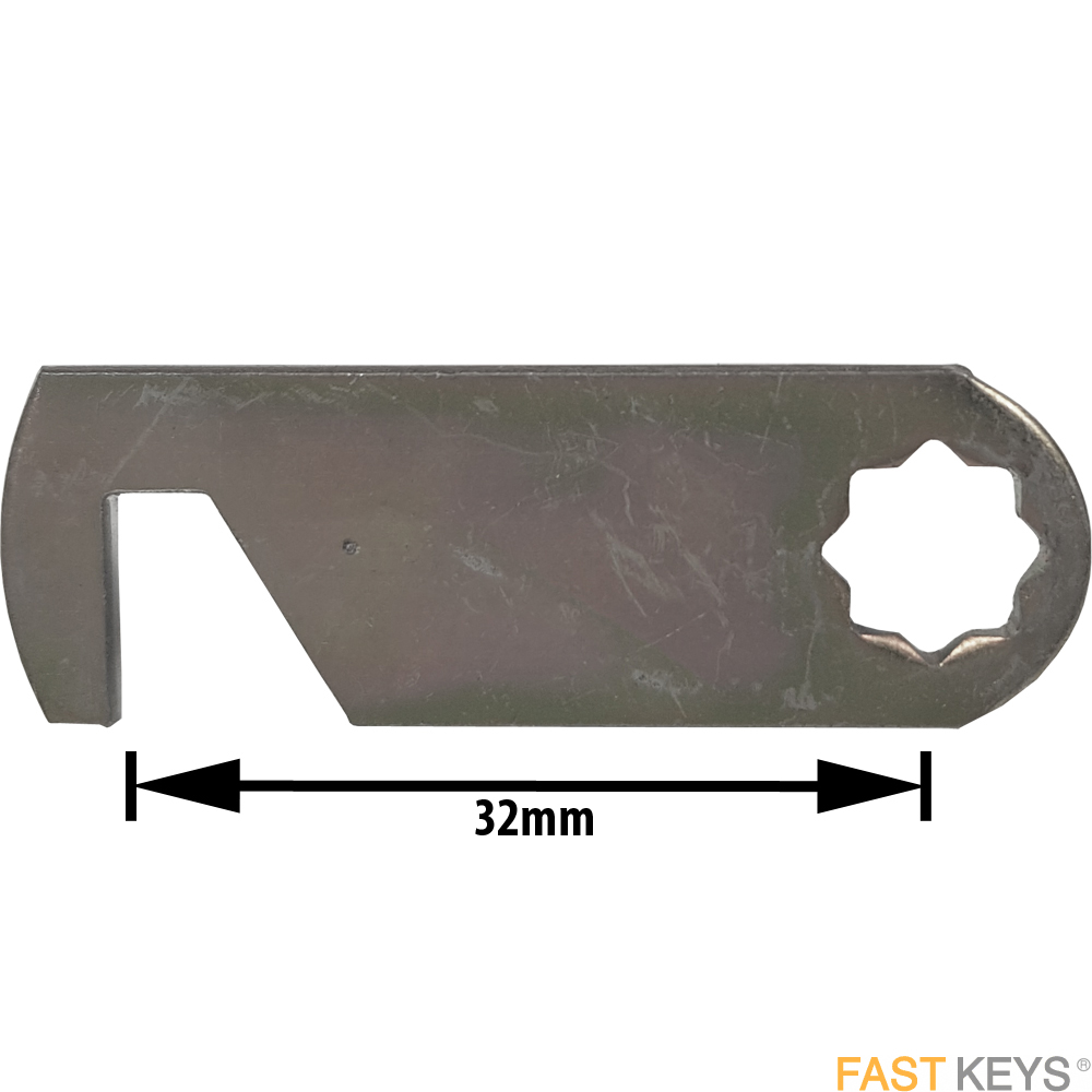 Cam38 L&F hooked cam B= 32mm