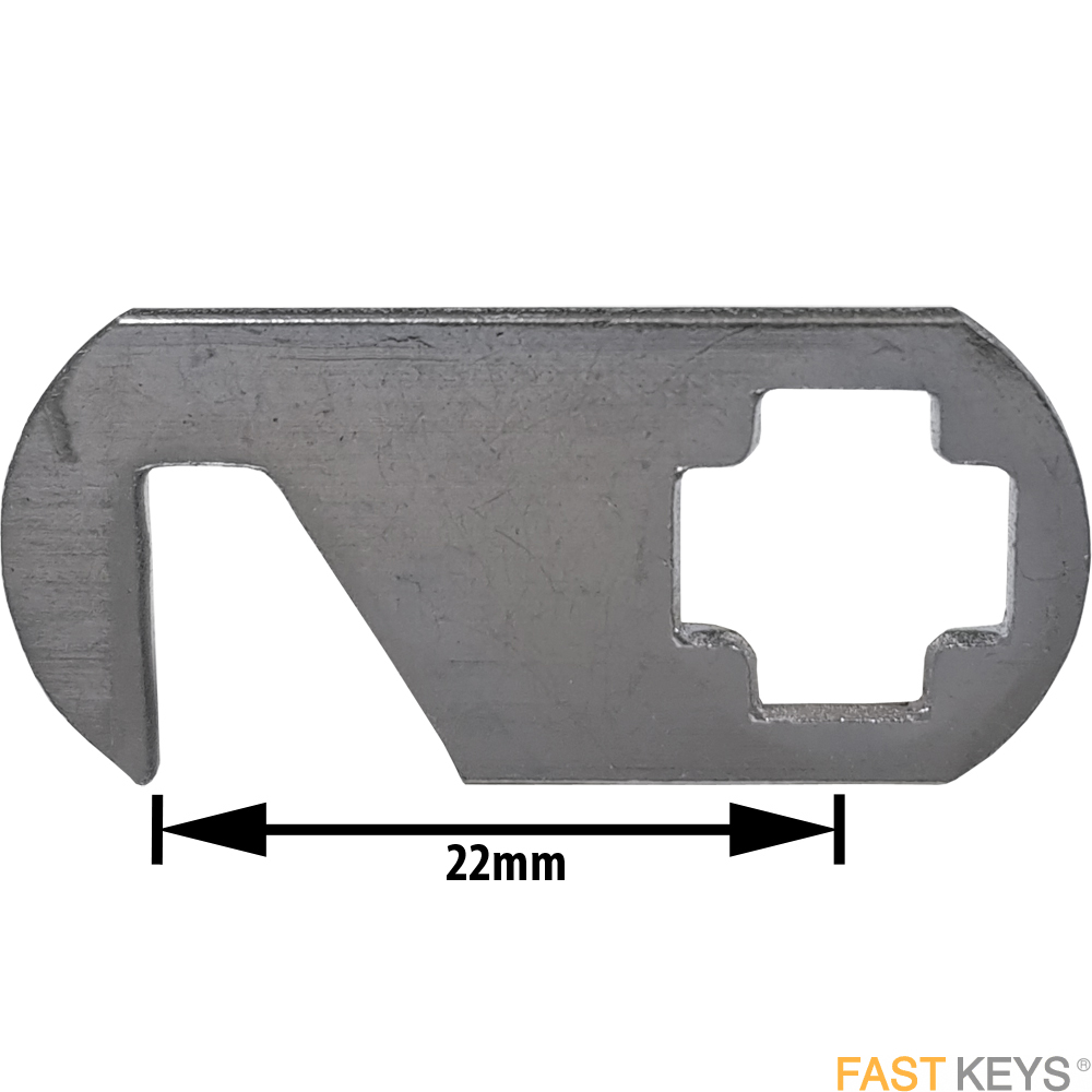 Cam44 L&F hooked cam B= 22mm