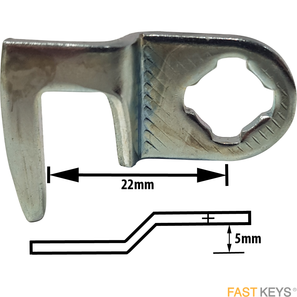 C4924-34 130119011 22mm Long, 5.5mm Hooked Cranked Cam Cams