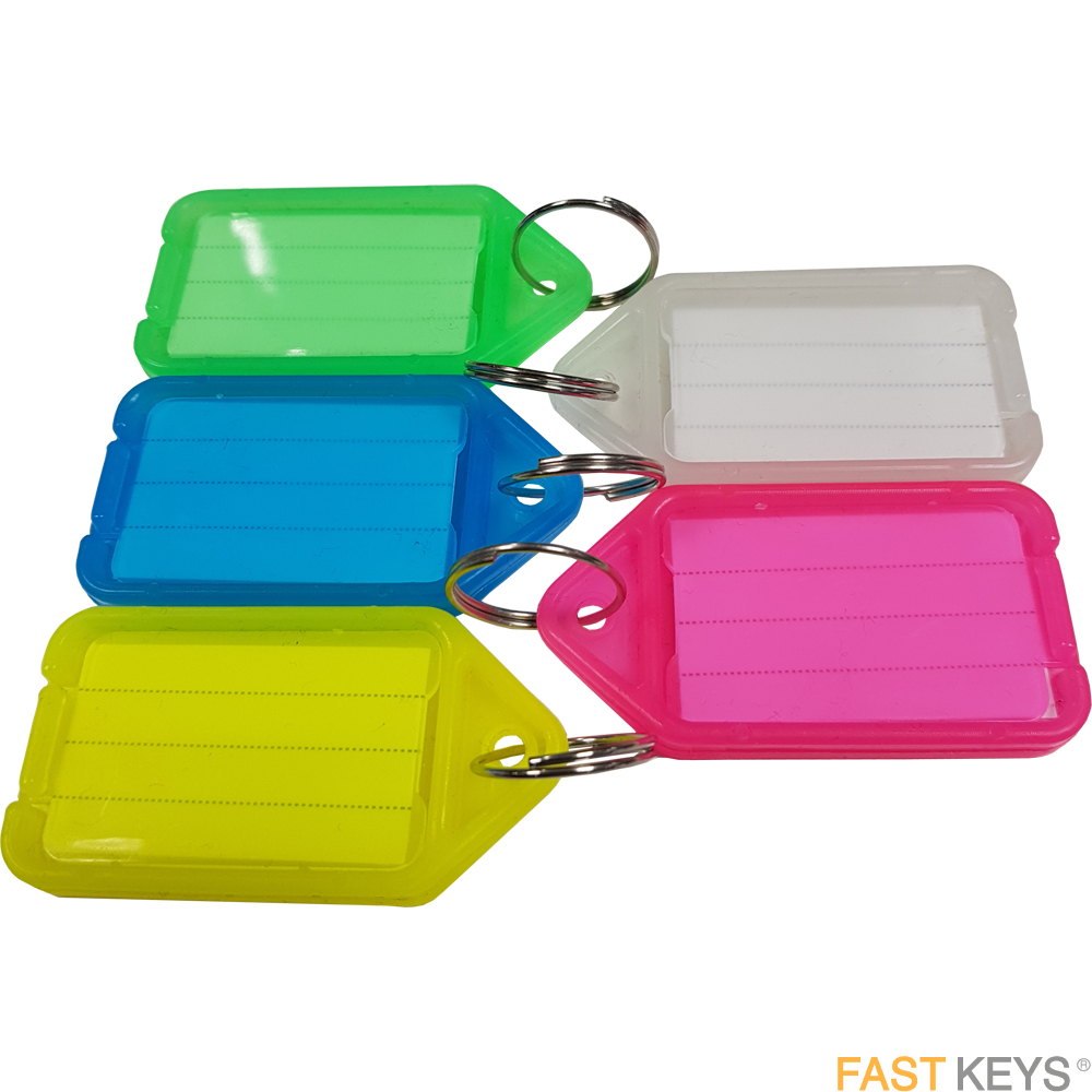 Click Tags - Assorted Colours Key Tags