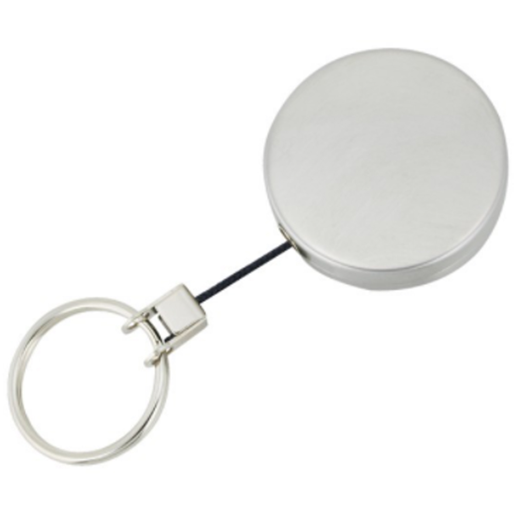 Auto Retractable Key Reel With Wire Cable Key Rings