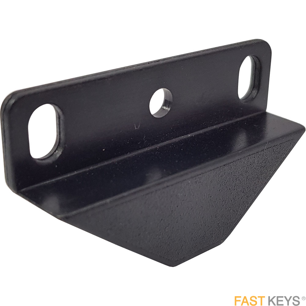 Latch plate finish black