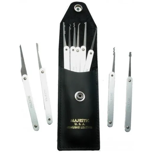 Majestic 13 Piece Lock Pick Set, in leather case. Restrictions Apply Locksmith Tools