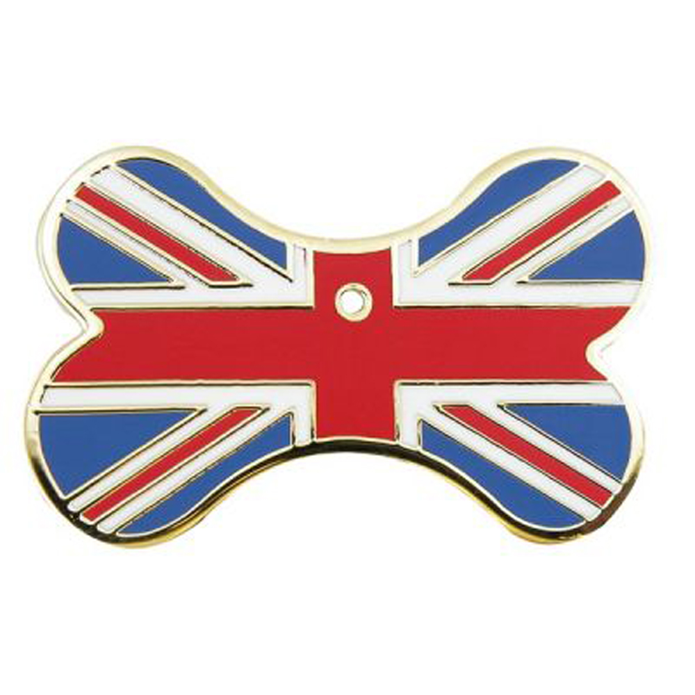 Pet Tag - Union Jack Bone Tag Dog Tags