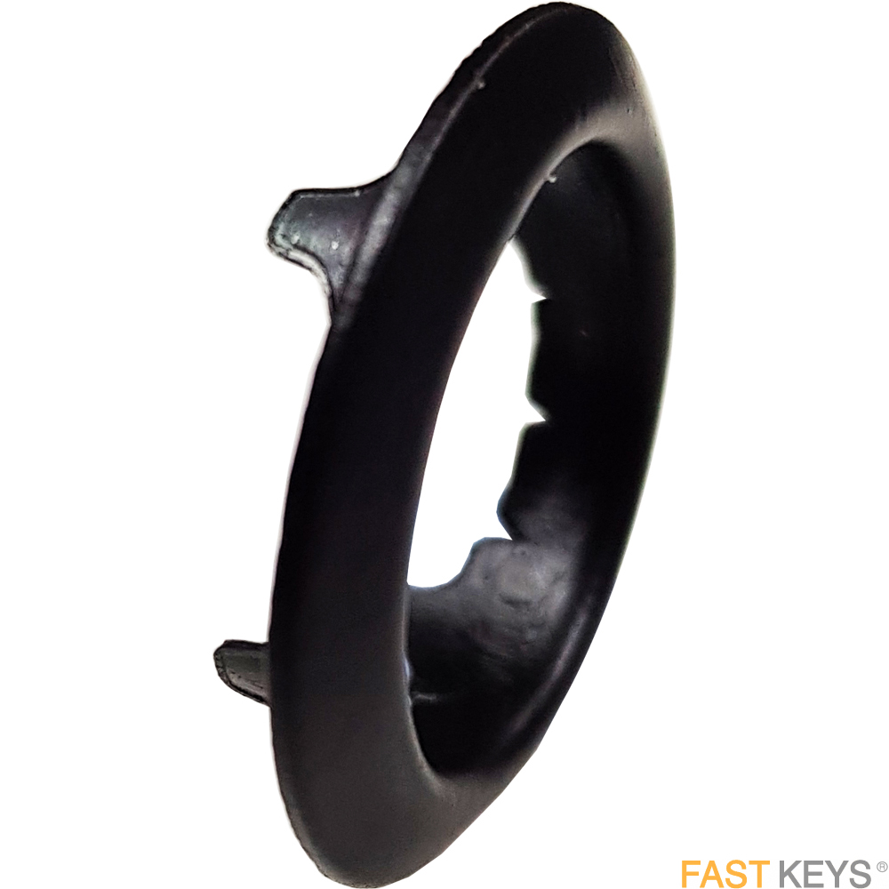 Rosette 16.7mm Internal Diameter, Black Finish Office Furniture Rosettes