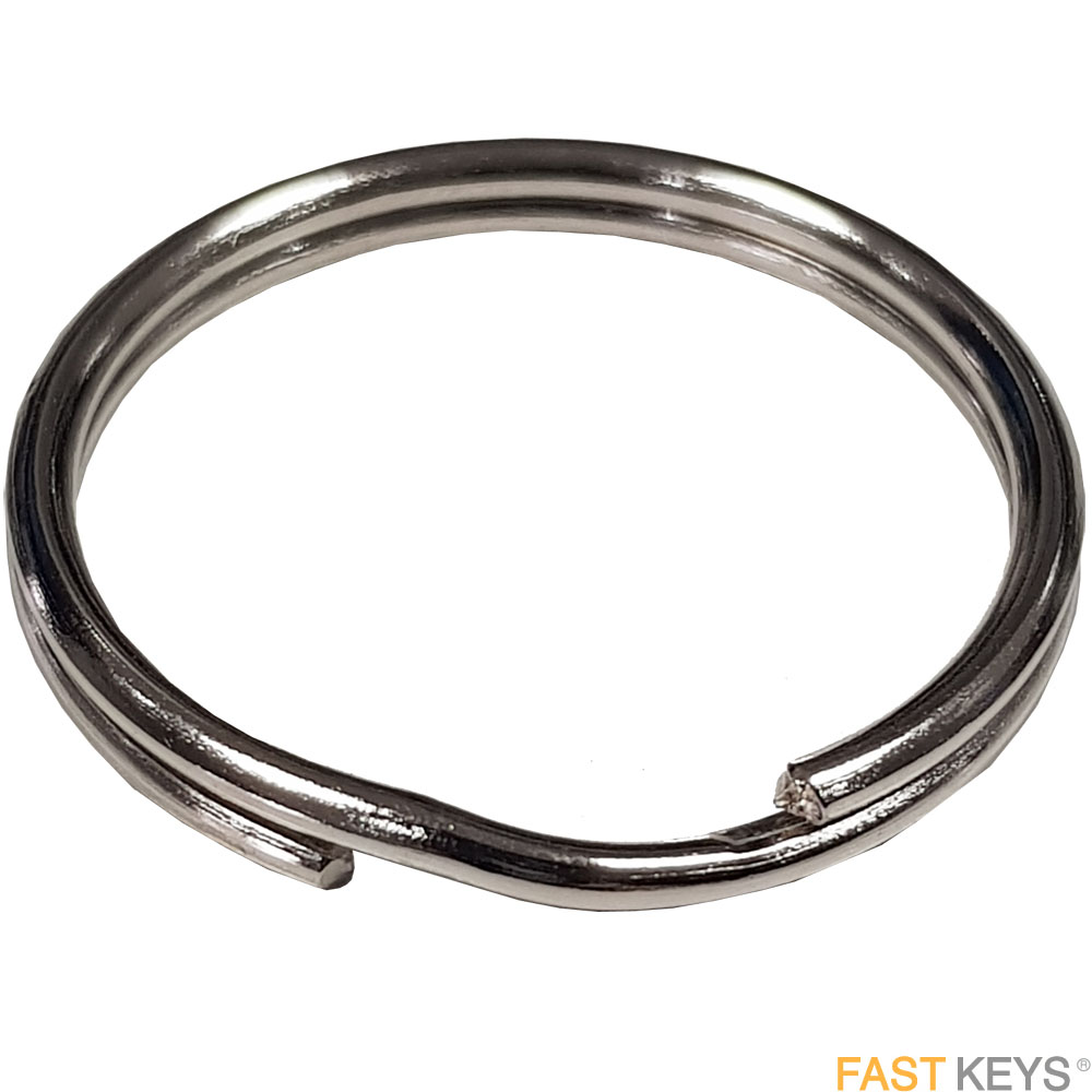 Split rings 16mm nickel plated