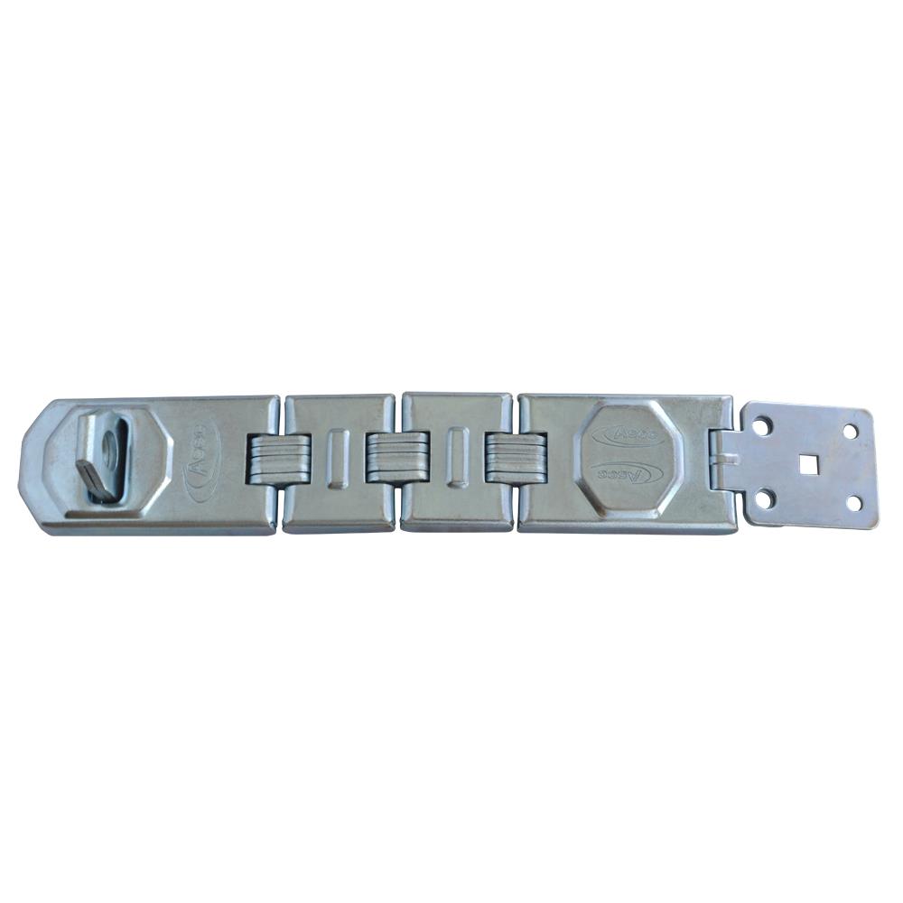 ASEC Galvanised Multi Link Concealed Fixing Hasp &amp Staple - 230mm GALV Hasp and Staple