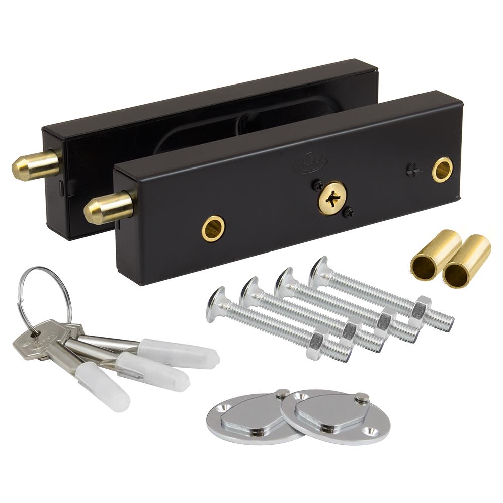 ASEC Garage Door Lock - BLK 2 Bolt Kit Bolts