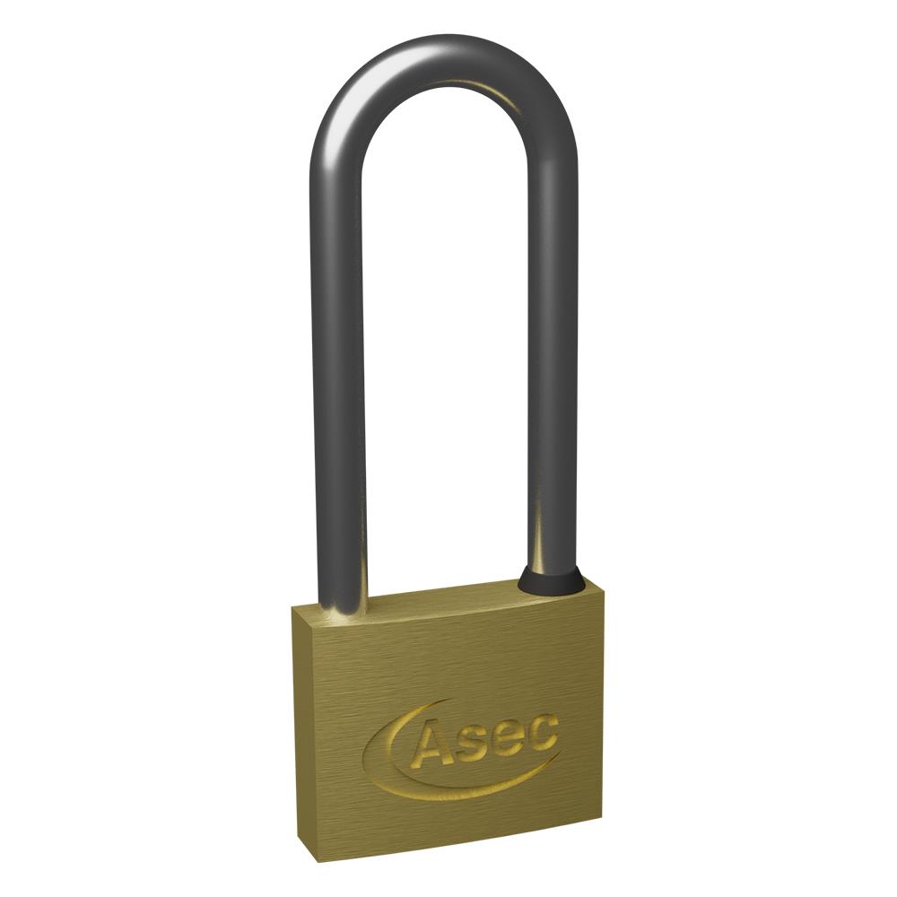 ASEC Padlocks - Keyed - Long shackle