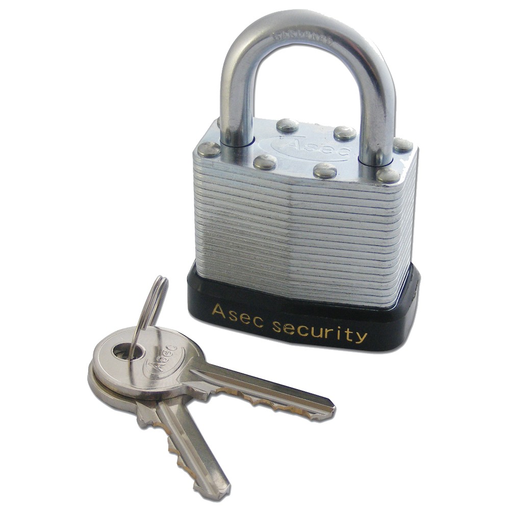 ASEC 787 & 797 Open Shackle Laminated Padlock - 40mm KD Visi