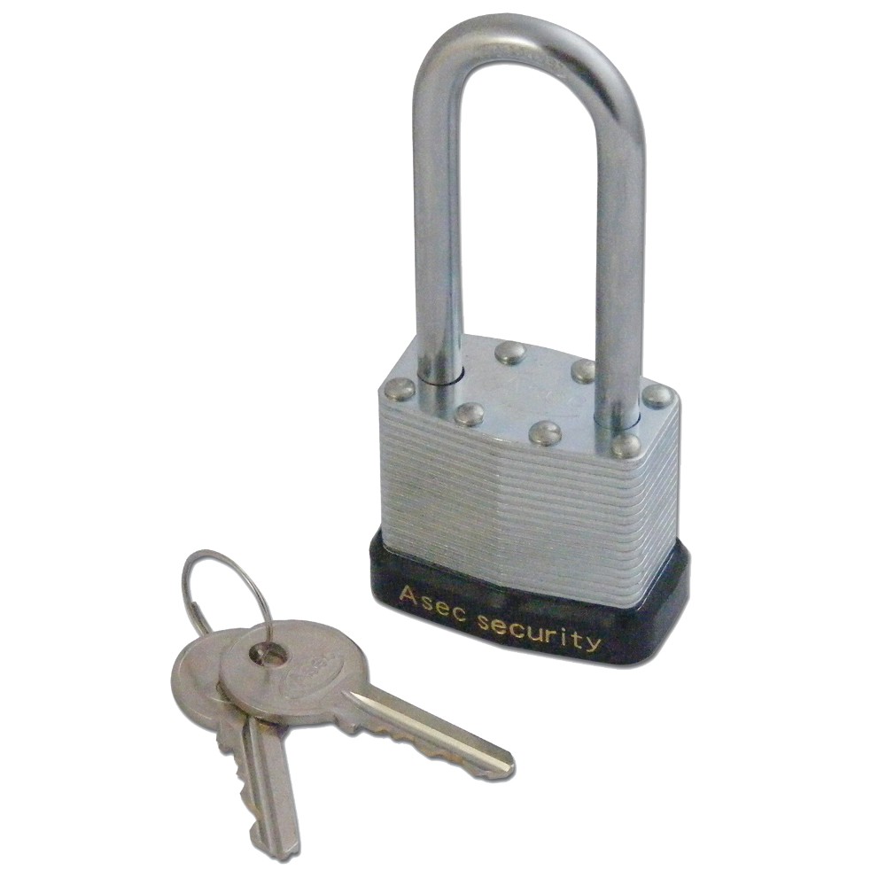 ASEC 787 & 797 Open Shackle Laminated Padlock - 40mm KD Long Shackle Visi