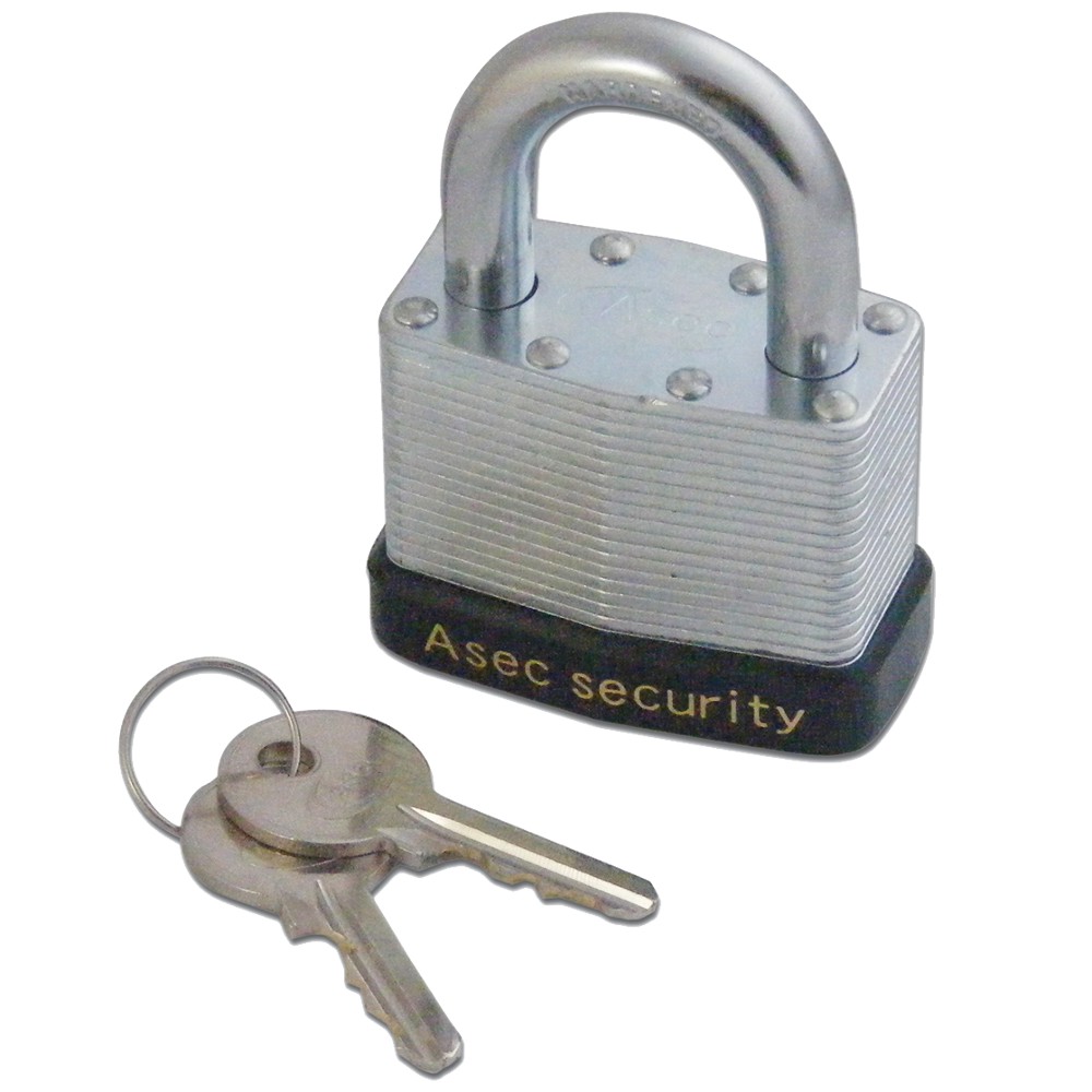 ASEC 787 & 797 Open Shackle Laminated Padlock - 50mm KD Visi