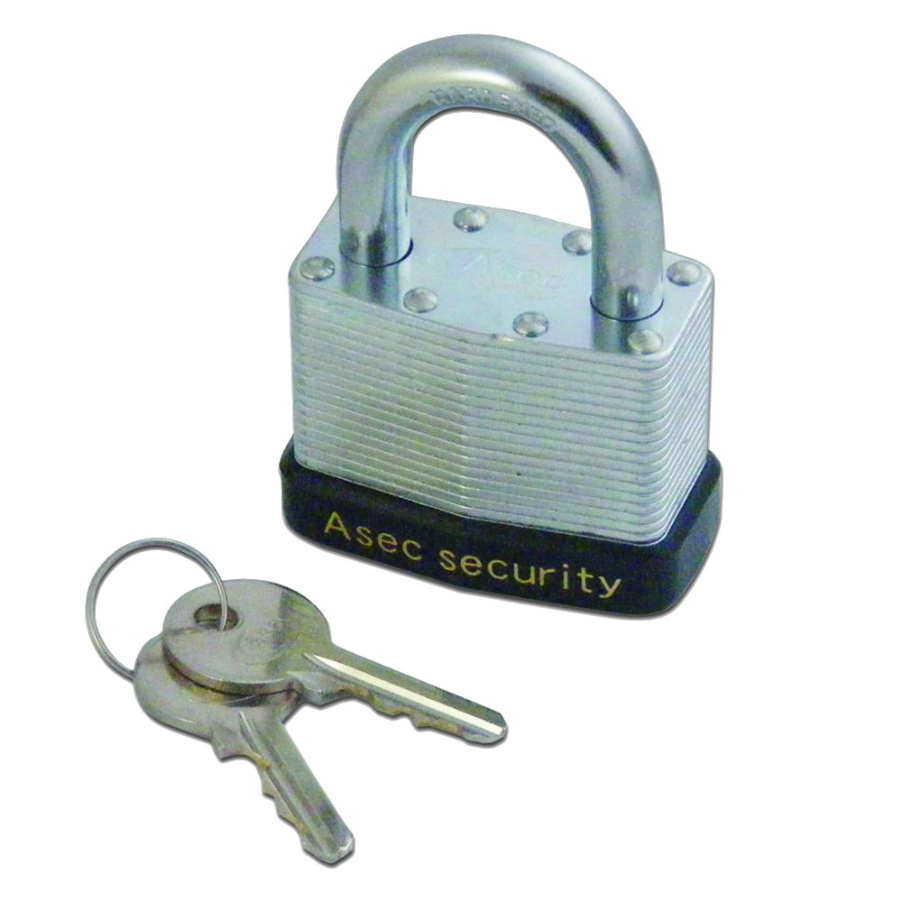 ASEC 787 & 797 Open Shackle Laminated Padlock - 50mm KA `K` Boxed