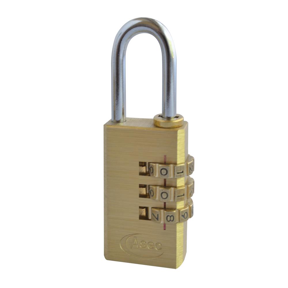 ASEC Padlocks - Combination - Standard shackle