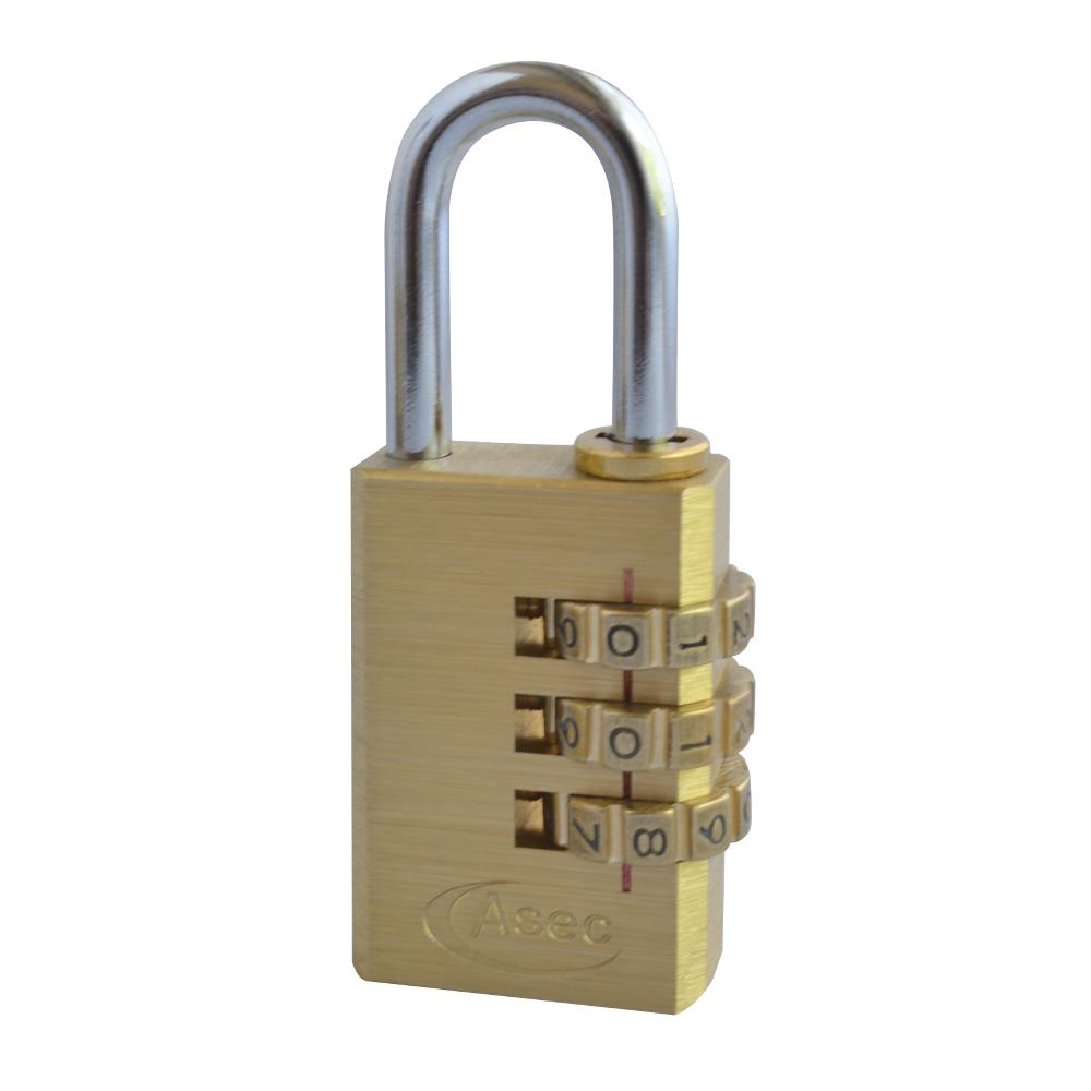ASEC Padlocks - Combination - Standard shackle