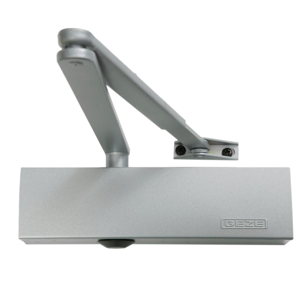 GEZE TS2000NV Size 2-4 Overhead Door Closer - Silver (No Backcheck) Door Closers