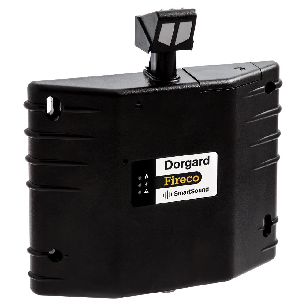 FIRECO Dorgard Smartsound Door Hold Open Device - Black Door Closers