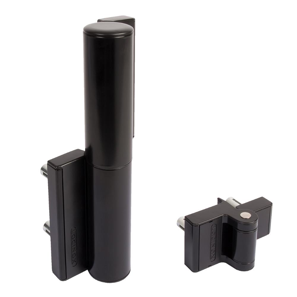 LOCINOX Tiger Hydraulic Gate Closer Kit With Puma Hinge - Black Door Closers