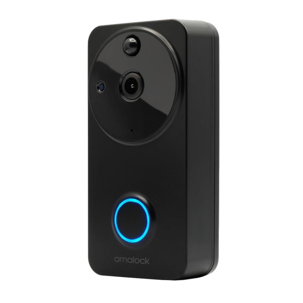 Amalock DB101 Wireless Wi-Fi Video Doorbell - Black Doorbells