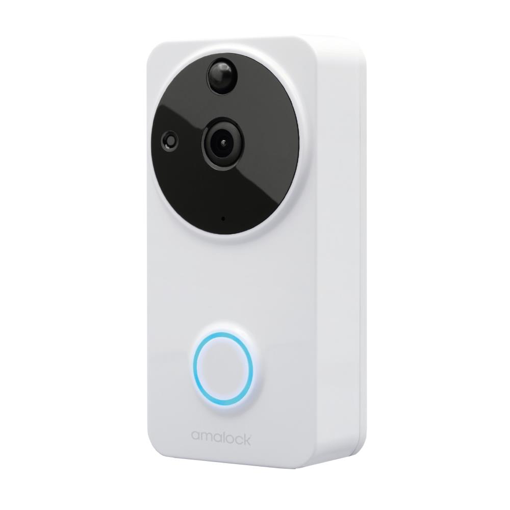 Amalock DB101 Wireless Wi-Fi Video Doorbell - White Doorbells