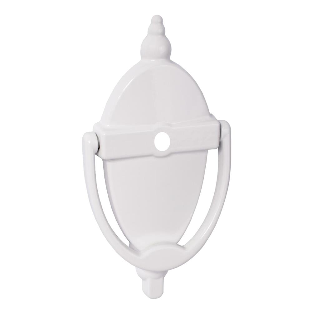 AVOCET Affinity Traditional Victorian Urn Door Knocker With Cut For Viewer - White Door Knockers
