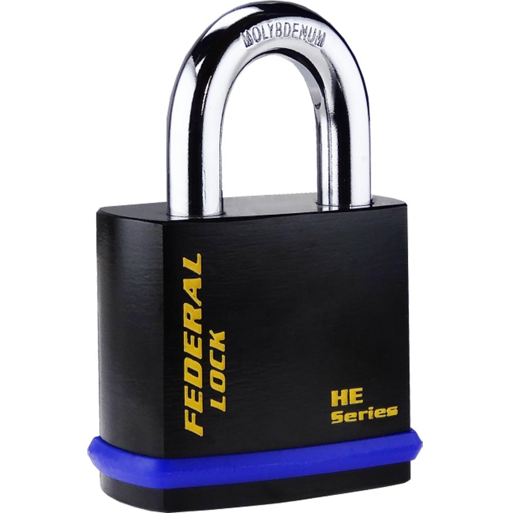 Federal 529HE 54mm Hardened steel body 50mm shackle / accepts euro cylinder