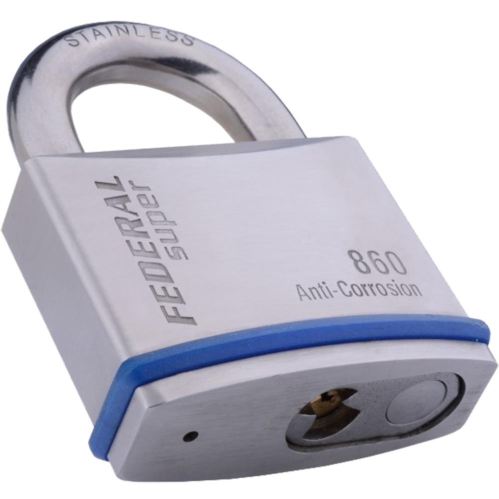 Federal 860 63mm Stainless steel body & shackle