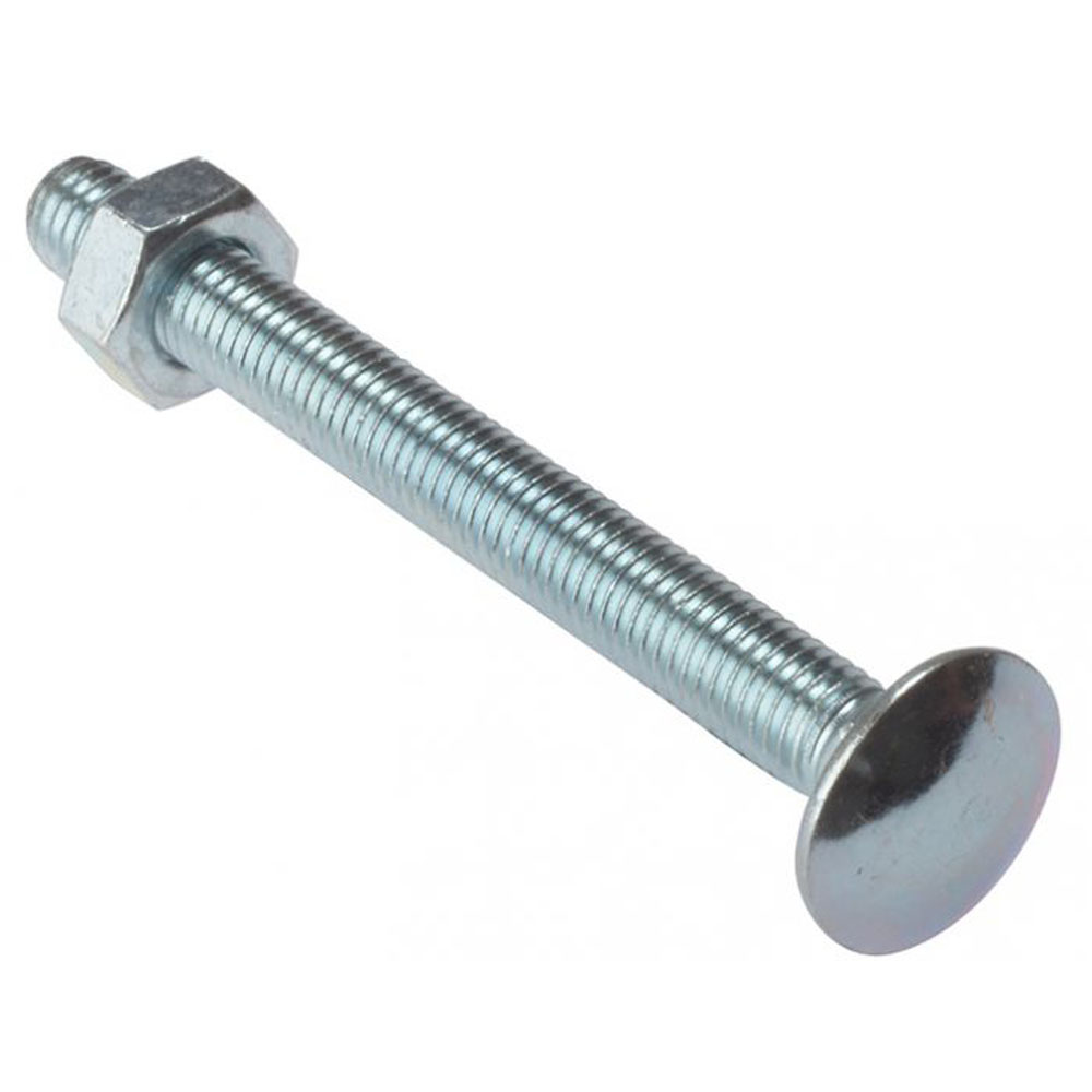 M10X 75mm general purpose BZP fully threaded coach bolt Security Anchors