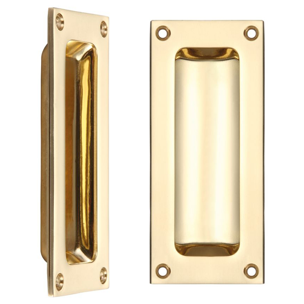 ZOO FB Flush Pull Handle Door Pulls and Keyhole Escutcheons