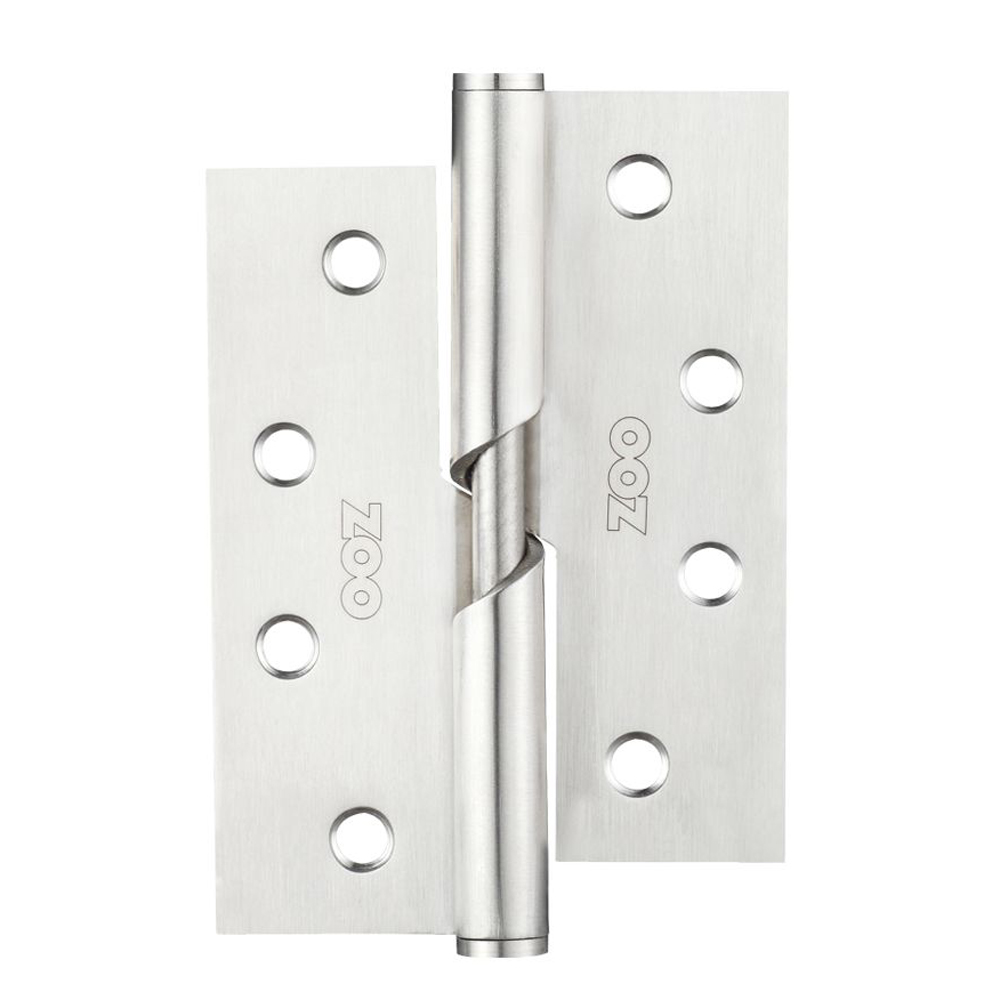 ZOO ZHRBL243S Rising Butt Hinge (Left) Ss - Grade 201 - 102 x 76 x 2.5mm - Satin Stainless Hinges