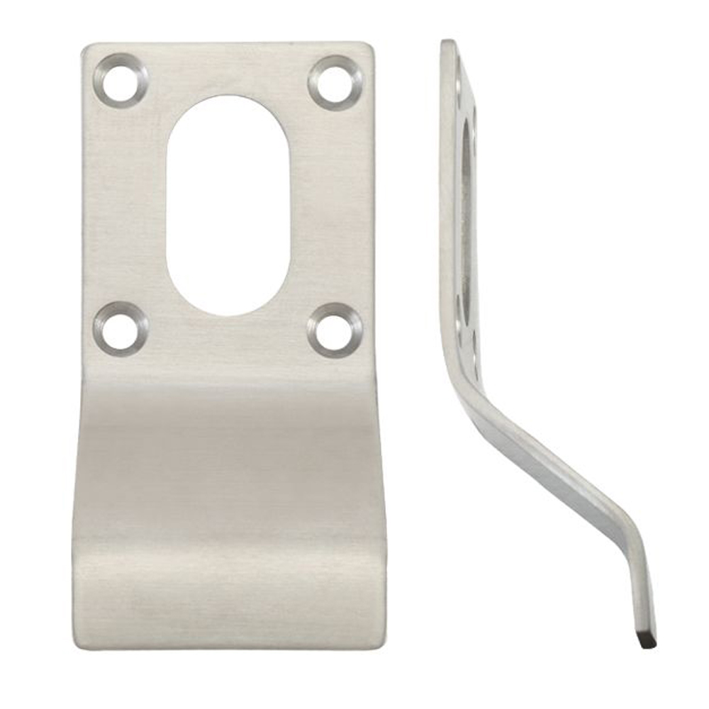 ZOO ZAS17SS Cylinder Latch Pull - Oval Profile - 88mm X 43mm - Satin Stainless Door Pulls and Keyhole Escutcheons