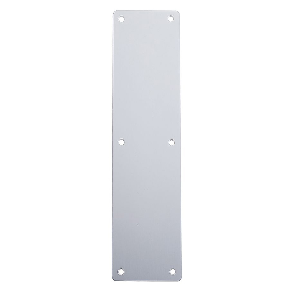 ZOO ZAA40BSA Finger Plate - 350 X 75mm - Satin Aluminium Door Pulls and Keyhole Escutcheons