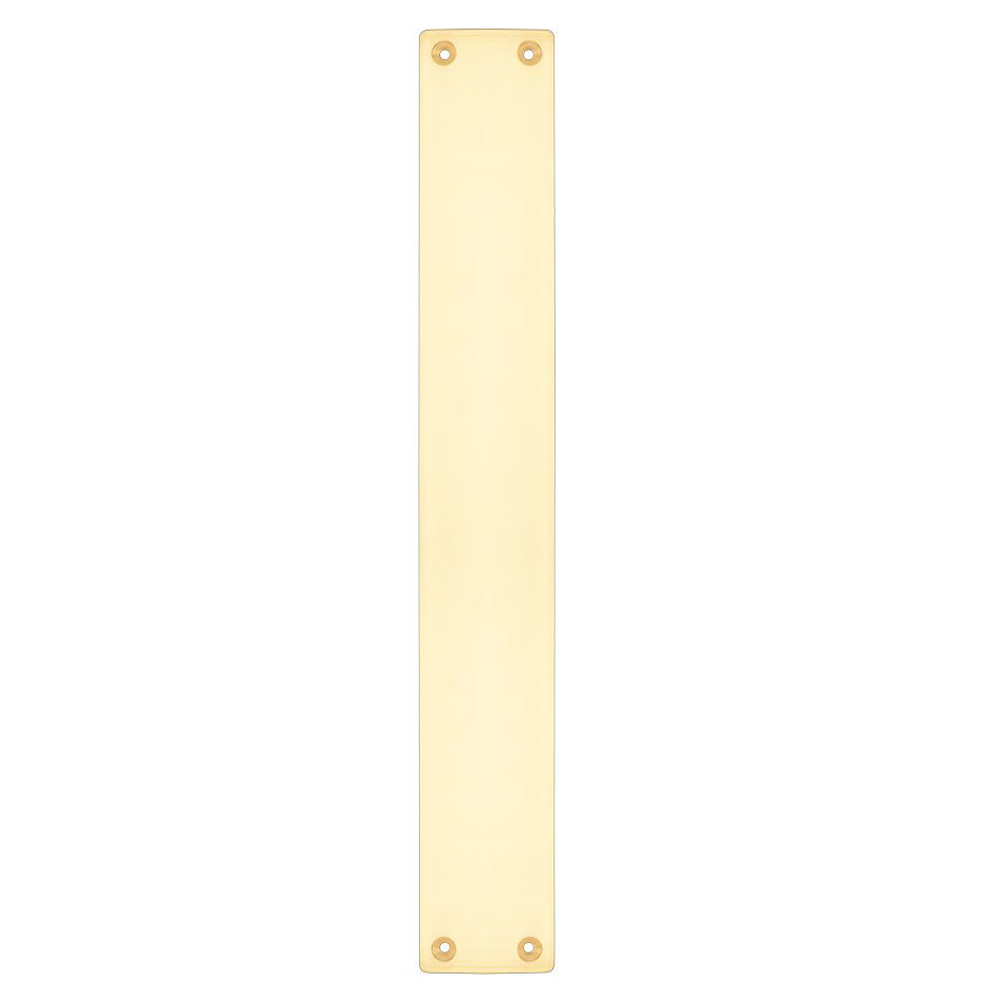 ZOO FB122B Finger Plate For Fb112B - Polished Brass Door Pulls and Keyhole Escutcheons
