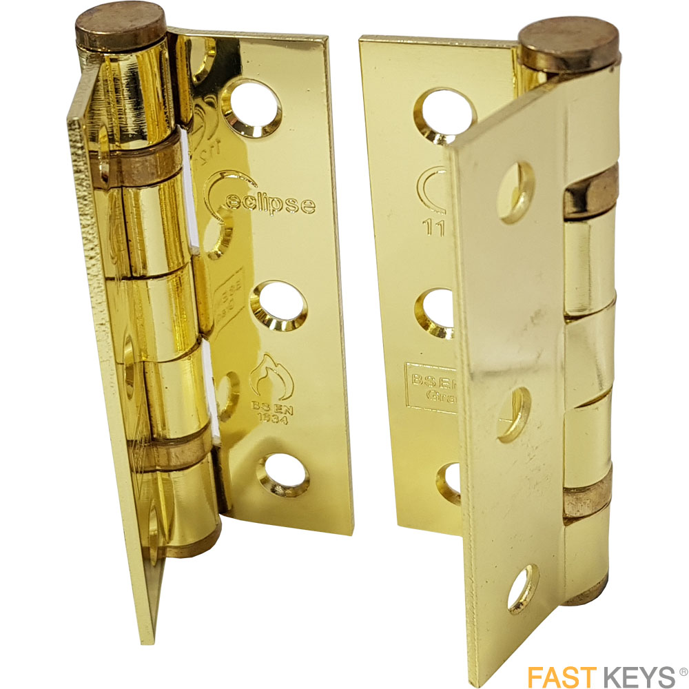 ECLIPSE 14103 - 76mm Steel Ball Bearing Hinge Brass