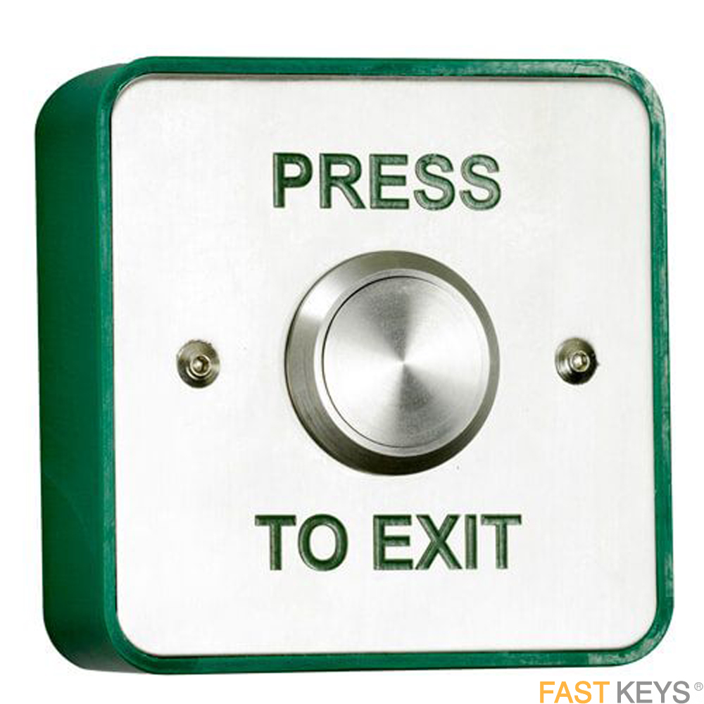 TSS EXITSSPTE - Standard steel standard exit button surface or flush mounted