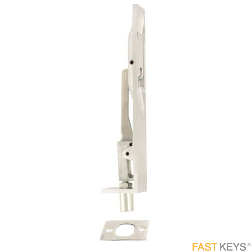 TSSFLUSHB150SC Top or bottom flushbolt for timber doors, 150mm, Satin Chrome Finish