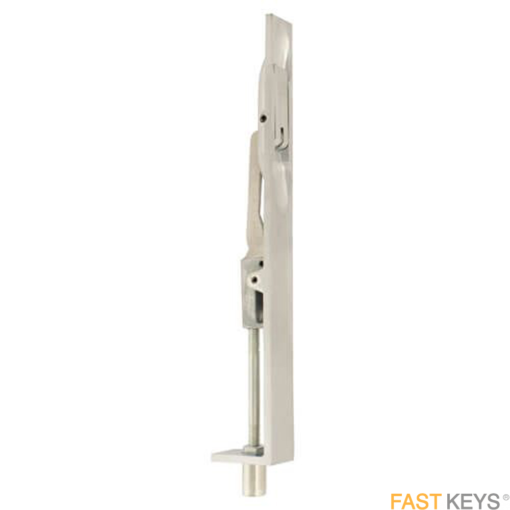 TSSFLUSHB200SC Top or bottom flushbolt for timber doors, 200mm, Satin Chrome Finish