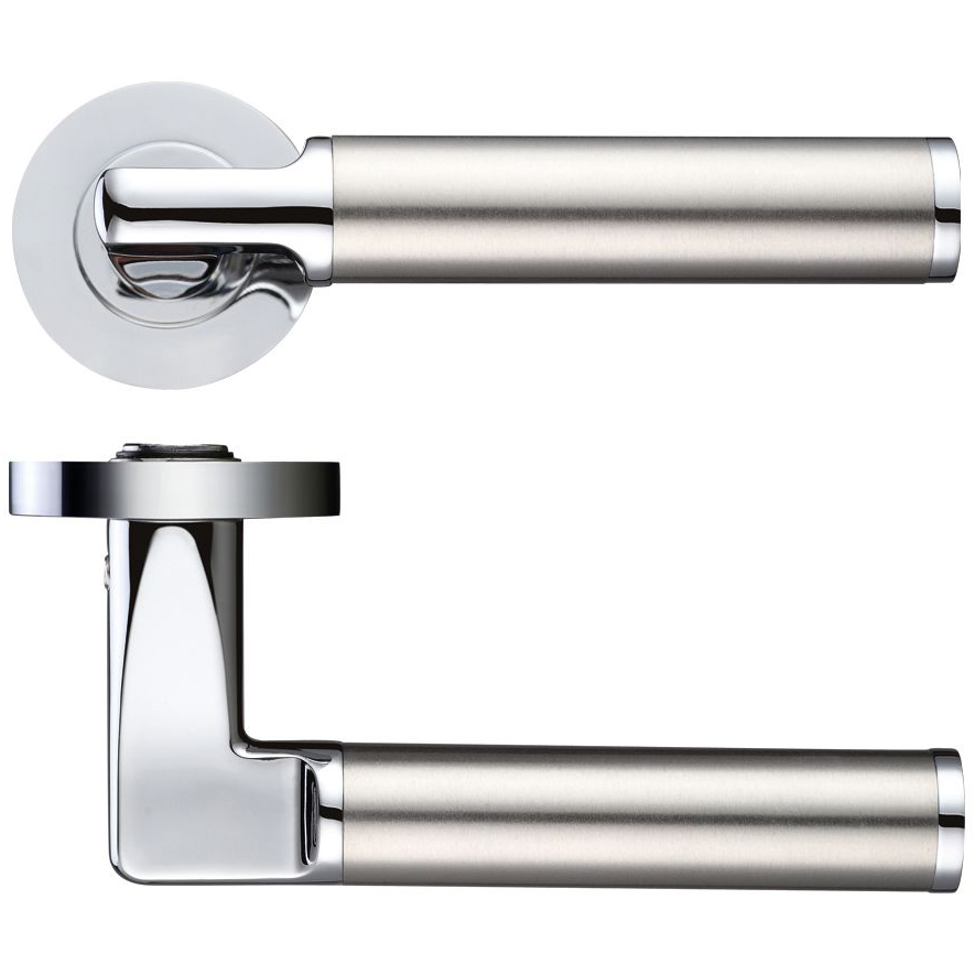 ZOO Milan Lever On Round Rose Wooden Door Handles