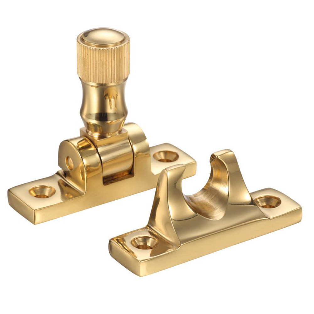 ZOO FB32 Brighton Pattern Sash Fastener - Polished Brass