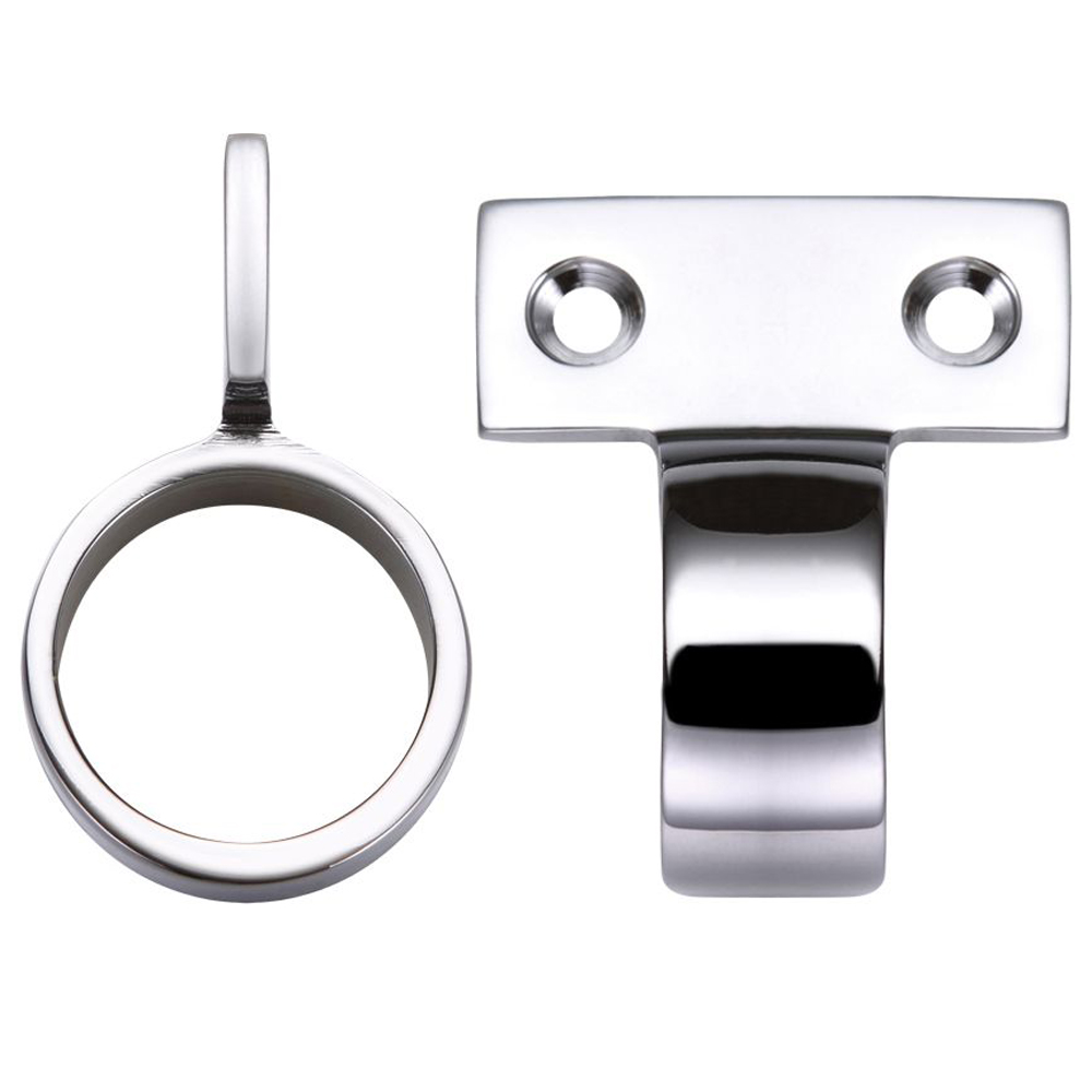 ZOO FB36CP Window Sash Ring Vertical Fix - 28mm - Polished Chrome