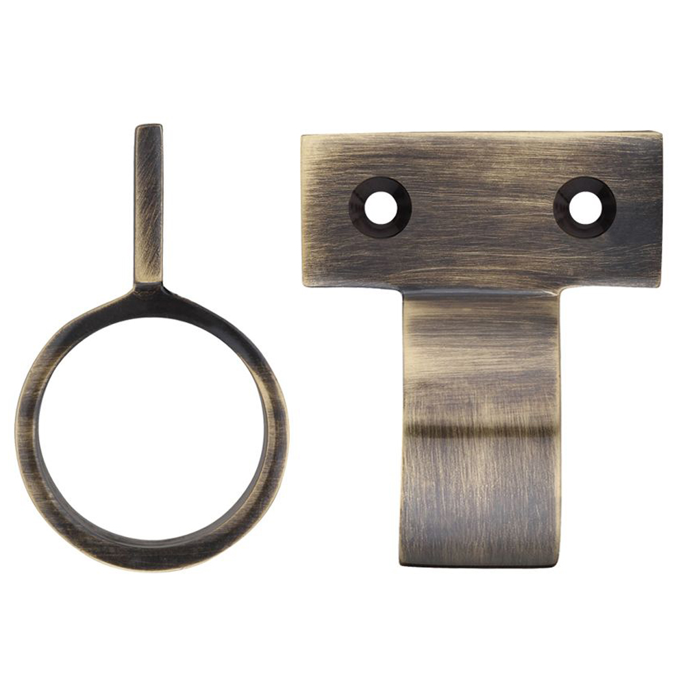 ZOO FB36FB Window Sash Ring Vertical Fix - 28mm - Florentine Bronze