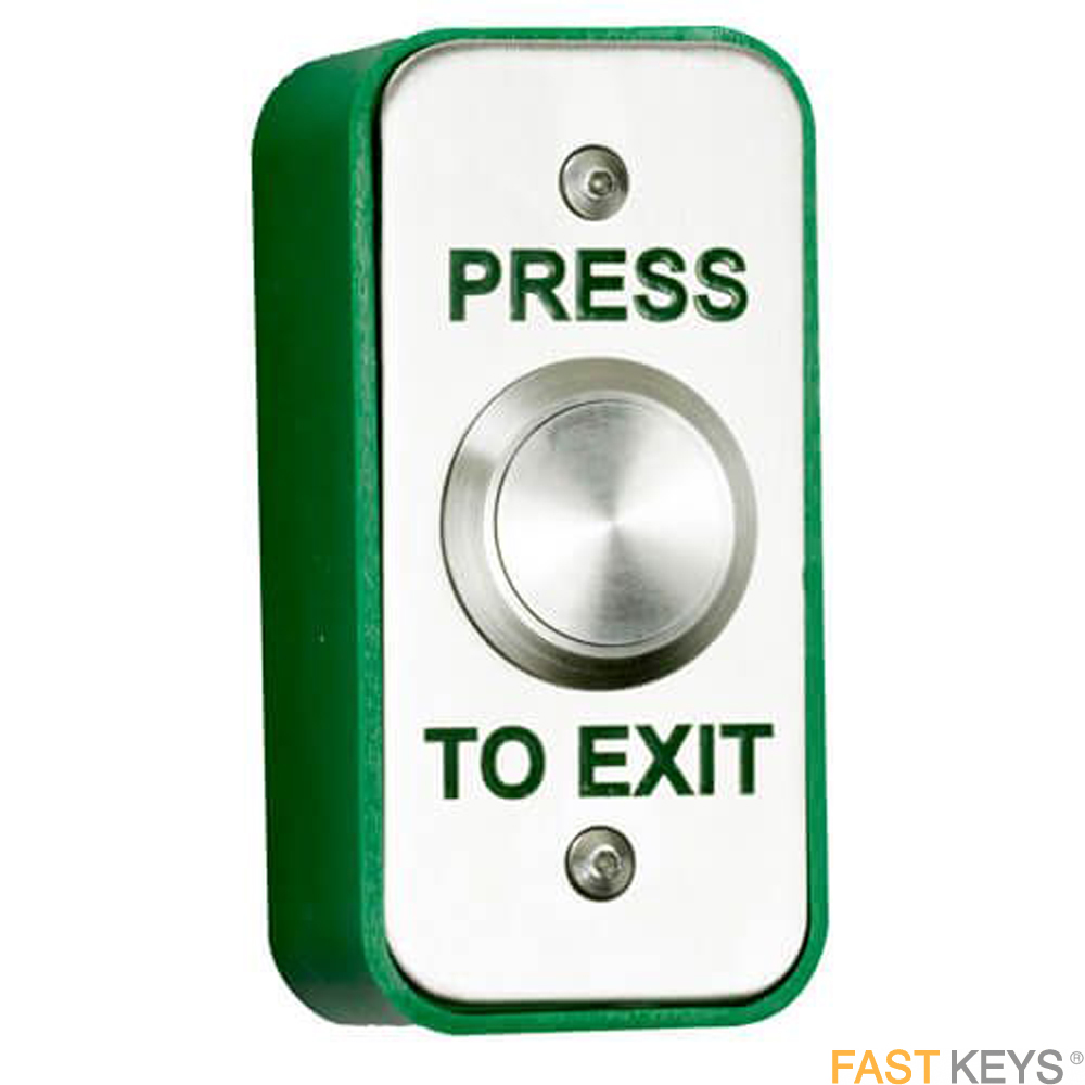 TSS NAREXITSSPTE - Stainless steel narrow exit button surface or flush mounted