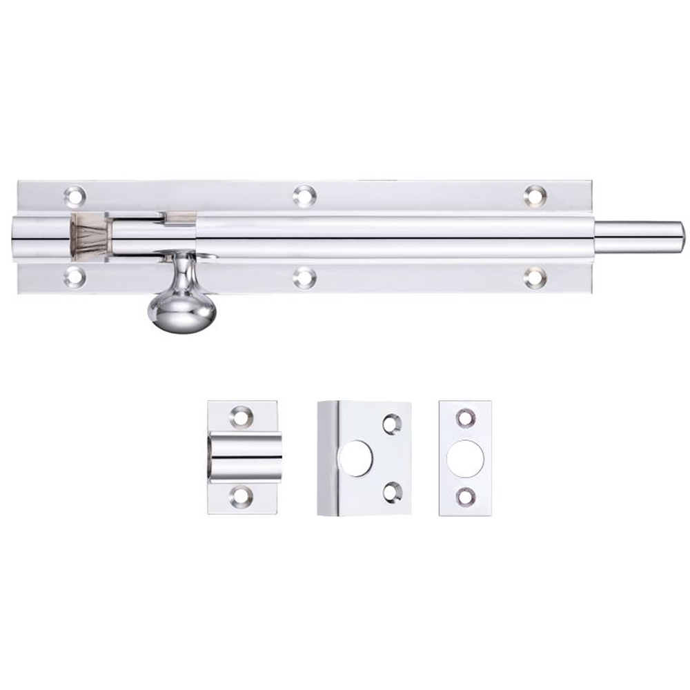 ZOO FB57 Architectural Barrel Bolt 150mm x 30mm - Polished Brass Bolts