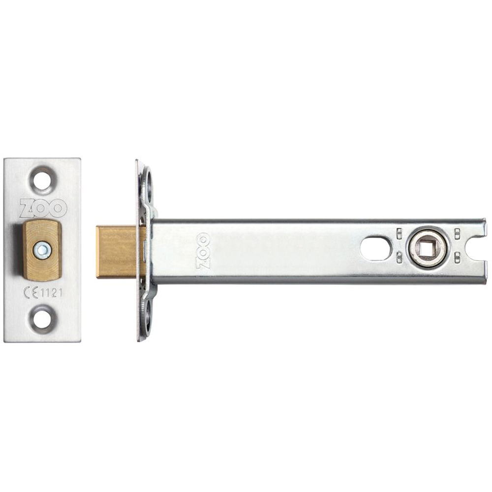 ZOO ZTDA127 Heavy Duty Tubular Deadbolt 127mm - C/W SSS Forends - Satin Stainless Door Latches