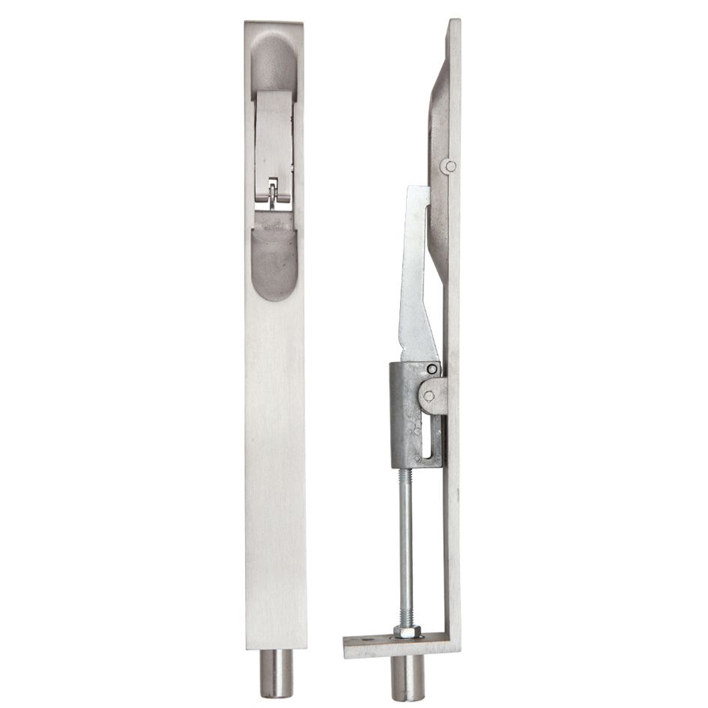 ZOO ZAS03SS Lever Action Flush Bolt - 20 X 200mm - Satin Stainless Flush Bolts